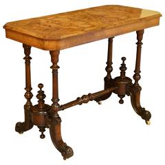 Antique Victorian Walnut Centre/Sofa Table