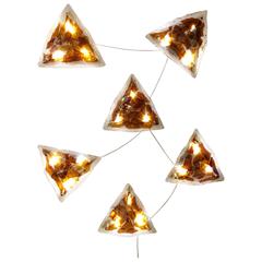 Set of Eight 'Faux Tortoise' La Murrina Sconces, Italy, 1970s 5