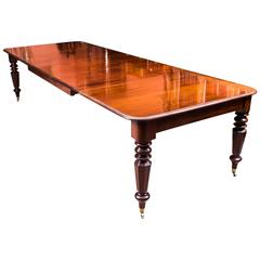 Antique William IV Mahogany Extending Dining Table, circa 1835