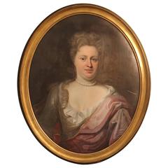 Early 18th Century Oil Painting of a Lady