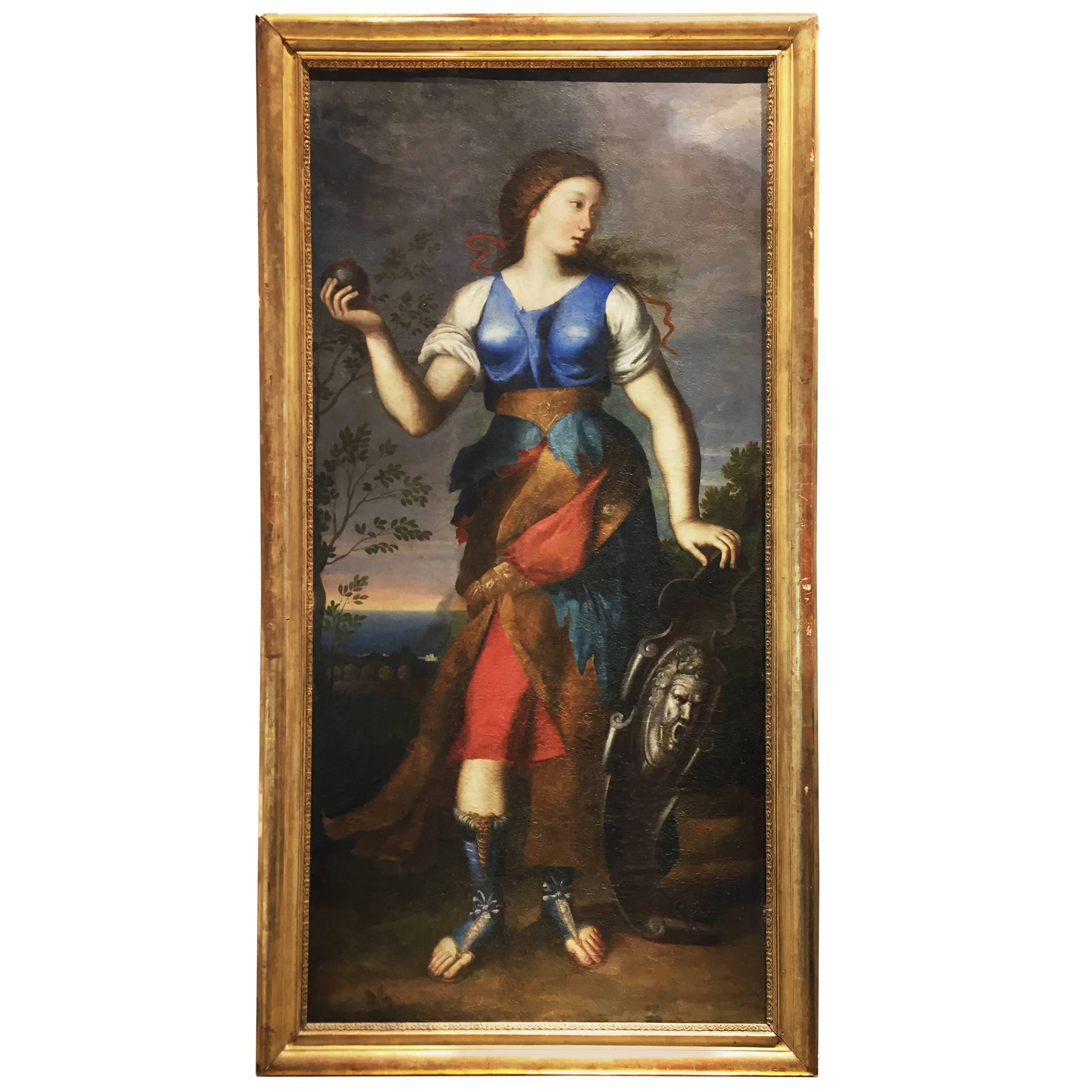 17th Century Italian Oil Painting on Canvas from Emilian School For Sale