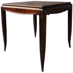 Fine French Art Deco Rosewood Game Table 1
