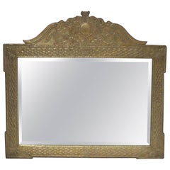 Anglo-Japanese Style Horizontal Metal Clad Mirror