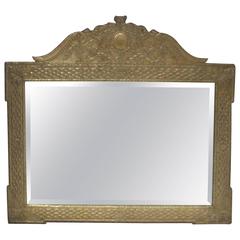 Anglo-Japanese Style Horizontal Metal Clad Mirror 5