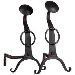 Coin and Ring Andirons