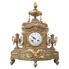 19th Century French Bronze Clock
