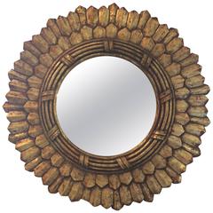 Italian Gold Leaf Sunburst Mirror