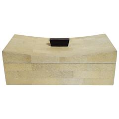 Beige Shagreen Box 7