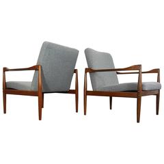 Kai Kristiansen Model 4300 Lounge Chairs by Fritz Hansen, 1960s