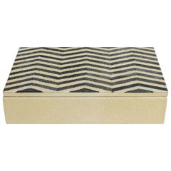 Ivory and Black Shagreen Box by Fabio Ltd