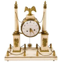 19th Century Marble and Gilt Bronze Mantel Clock 11