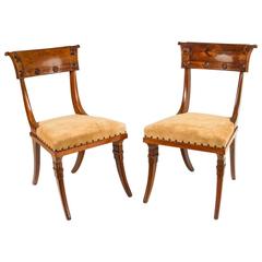 Pair of Regency Klismos Chairs