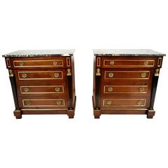 Pair of Vintage Empire-Style Chest of Drawers