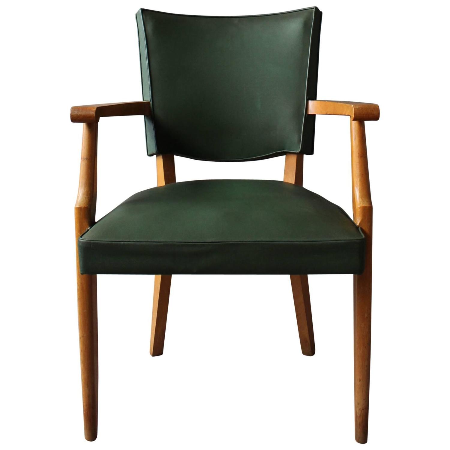 French Art Deco Desk Chair For Sale at 1stdibs
