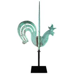 Crowing Cockerel Silhouette Weathervane