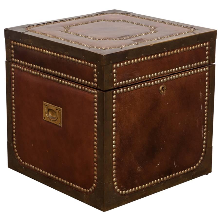 Regency Brass and Leather Campaign Box