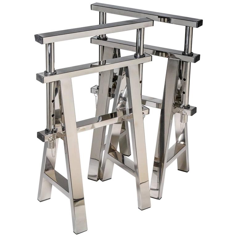 Chrome Table Legs at 1stDibs