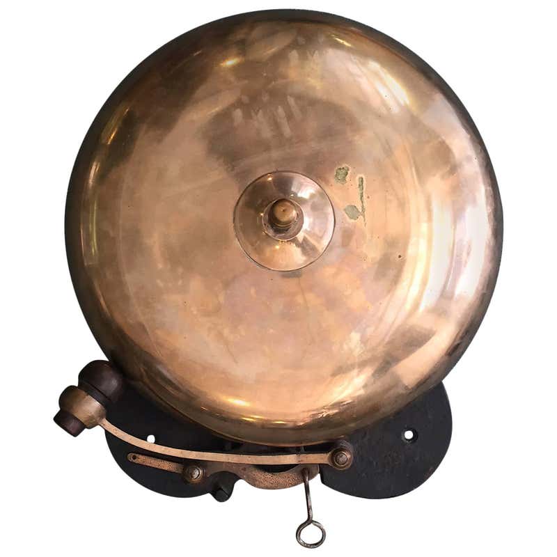 Massive Ringside Boxing Ring Bell with Rosewood Hammer For Sale at ...