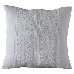 Small Antique Linen and Lace Cushion