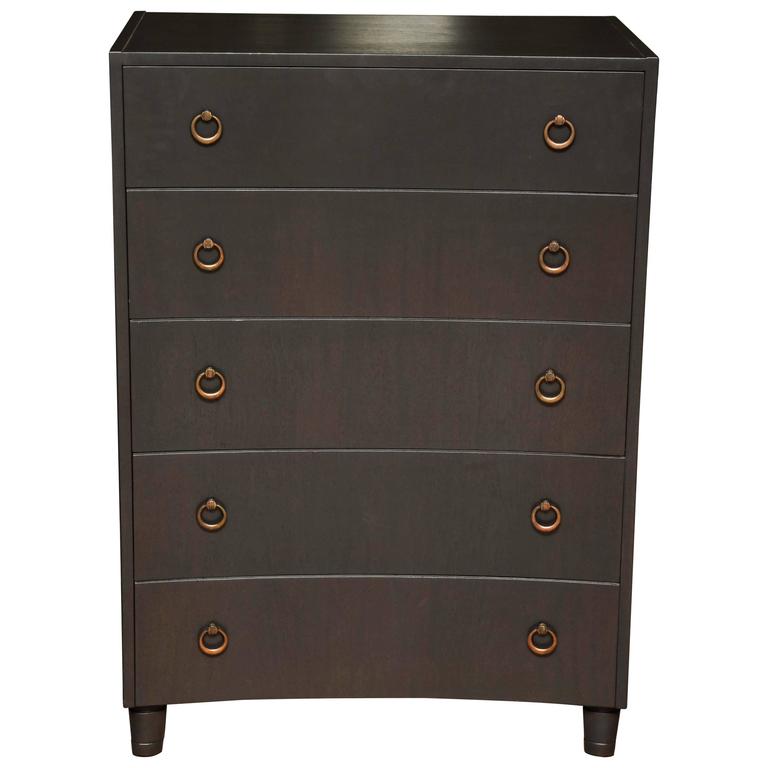 Concave Tall Chest at 1stDibs