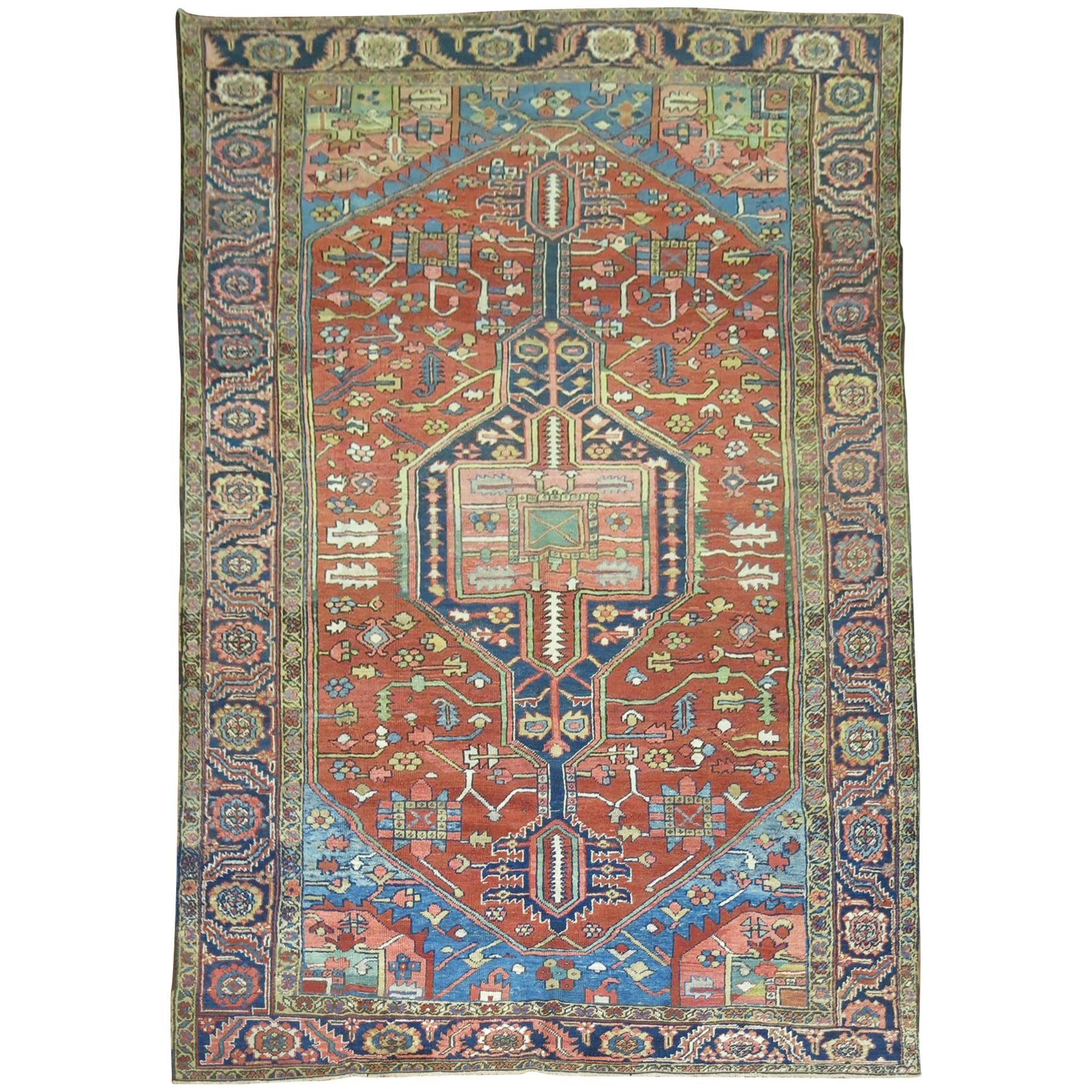 Antique Persian Heriz Carpet