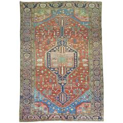 Antique Persian Heriz Carpet 4