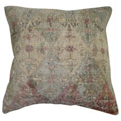 Distressed Turkish Rug Pillow