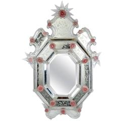 Vintage Venetian Etched Mirror 11