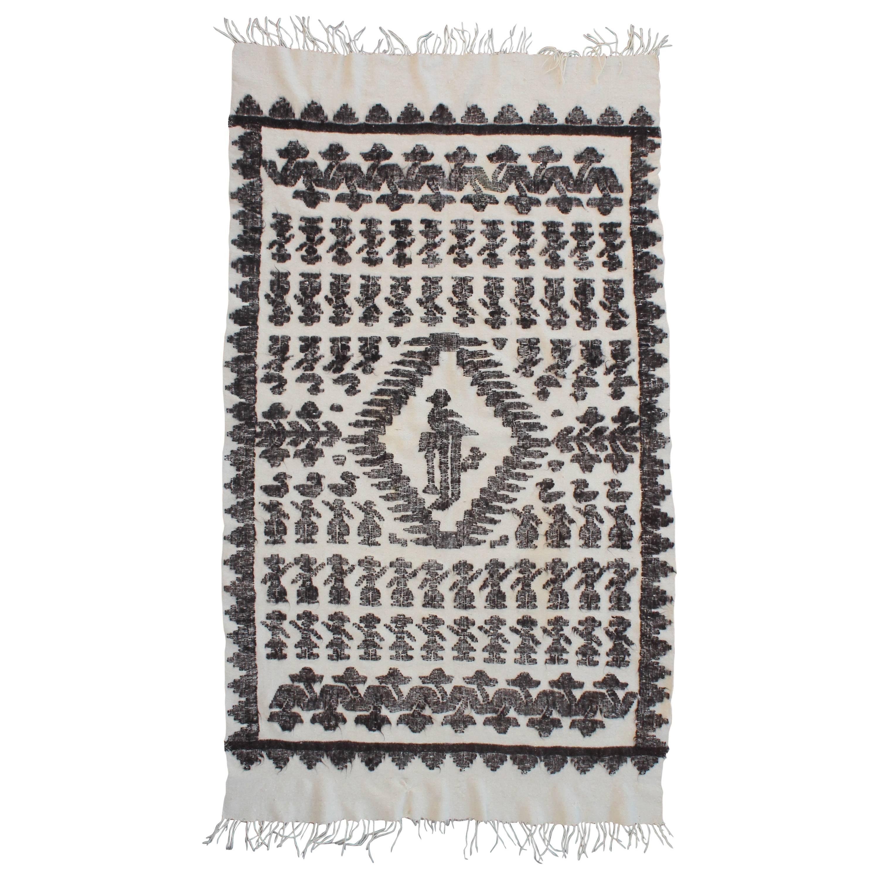 19th Century Handwoven South American Indian Weaving
