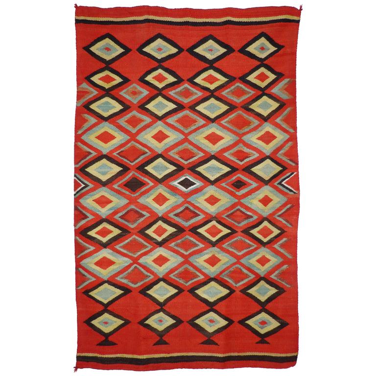Antique Navajo Transitional Period Blanket, circa 1890 at 1stdibs