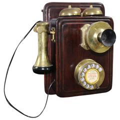 Vintage Early 20th Century Siemens London Wall Telephone Pat. 328928