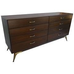 1960s Rway Dresser or Sideboard with Brass Accents 7