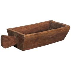 Large, Thick Antique Wooden Primitive Tray