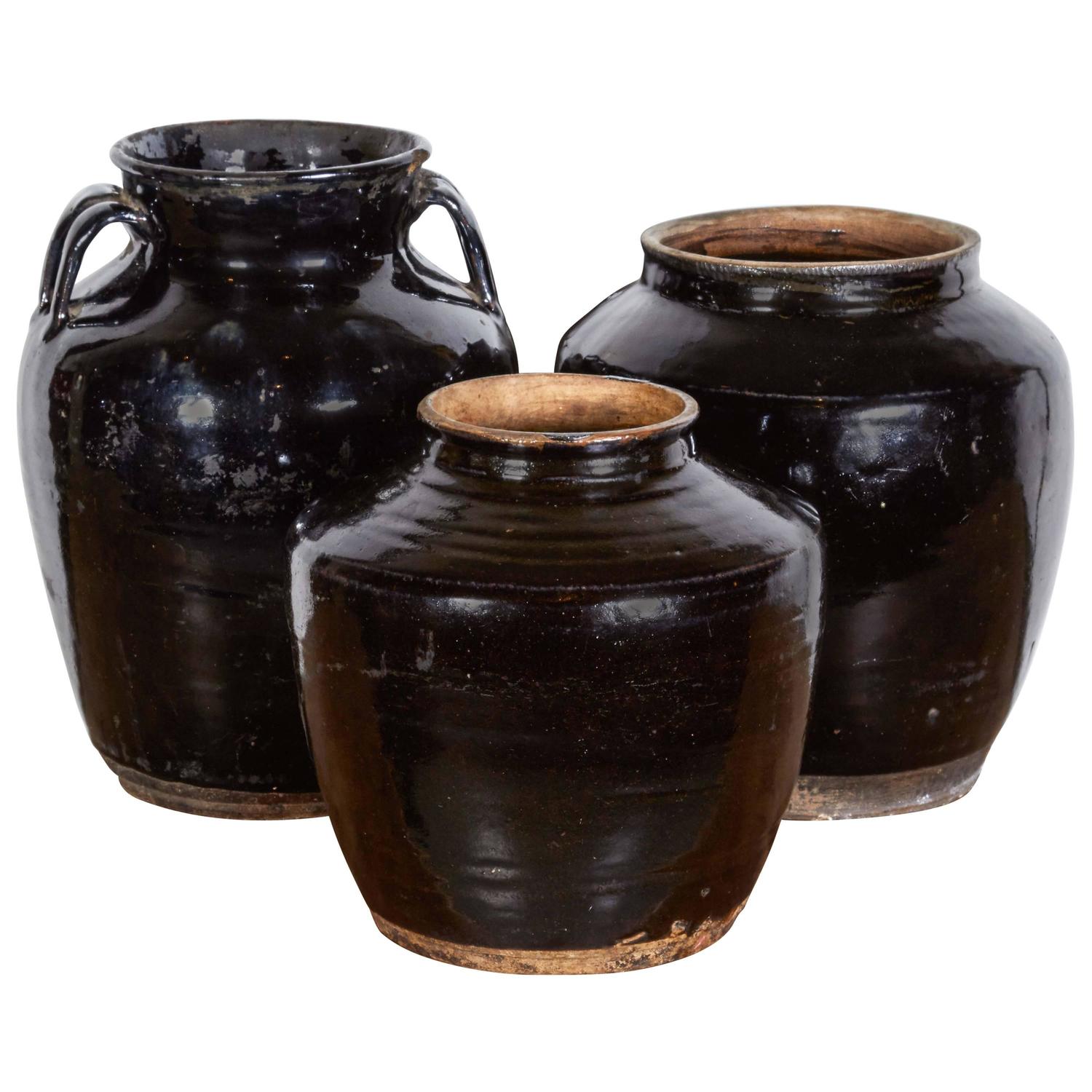 Collection of Antique Ceramic Food Jars For Sale at 1stdibs