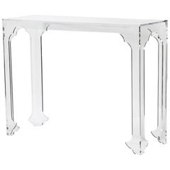 Hollyhock “Chinoise” Acrylic Console Table