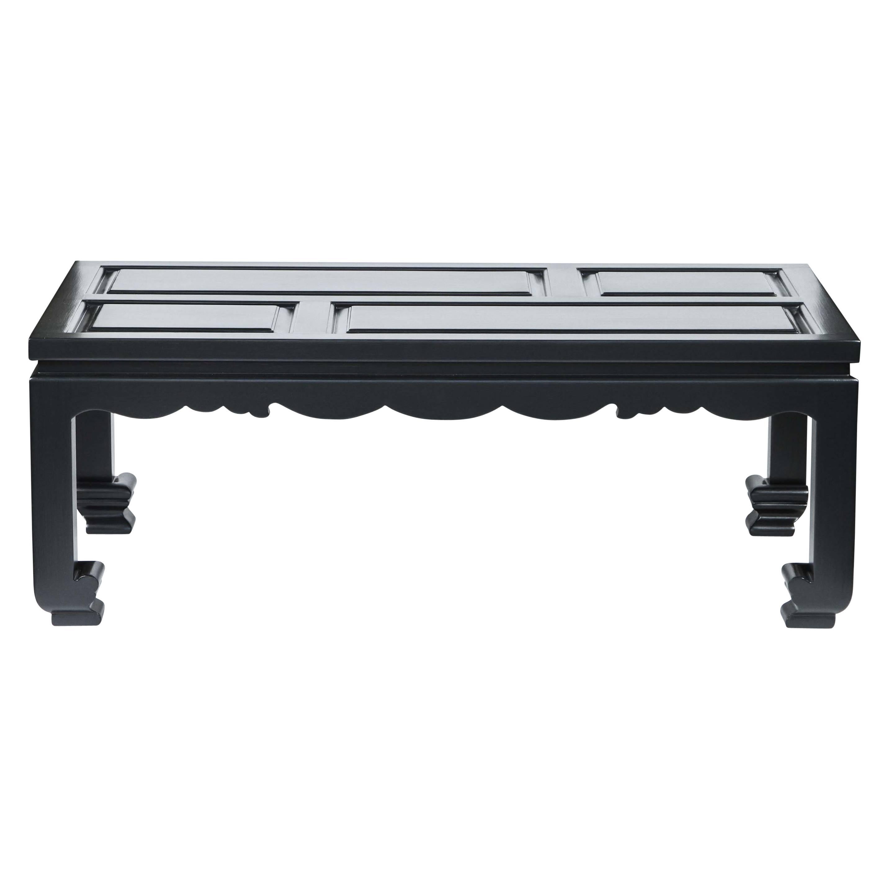 Hollyhock "Ming" Coffee Table Finished in F&B Black-Blue