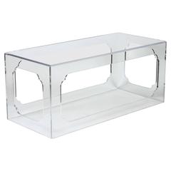 Hollyhock “Meiji” Acrylic Coffee Table in Clear 11