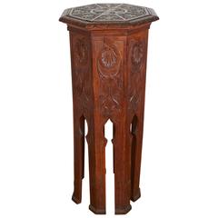 Ottoman Syrian Style Hand-Carved Pedestal 8