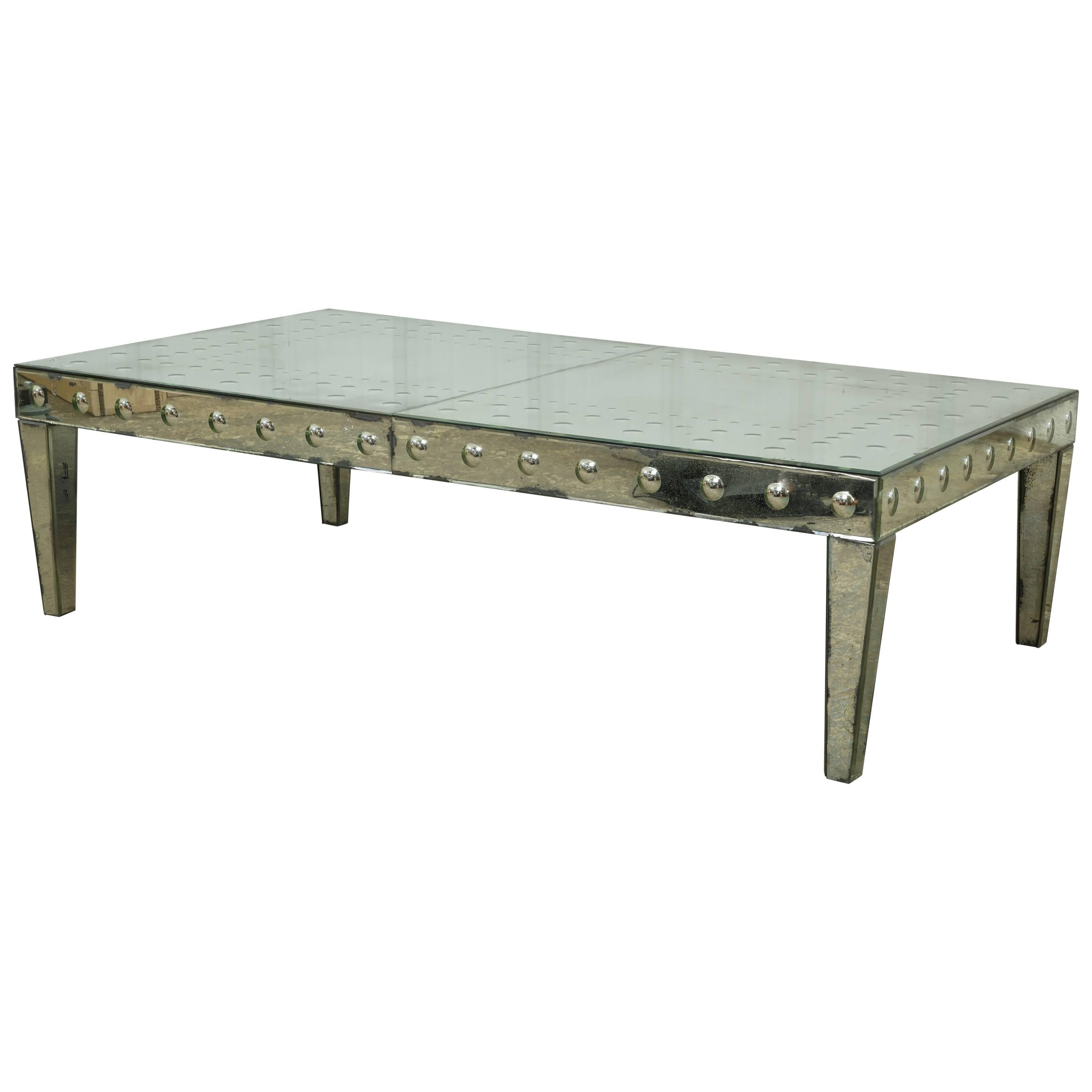 Antiqued Mirror Coffee Table For Sale at 1stDibs antique mirror