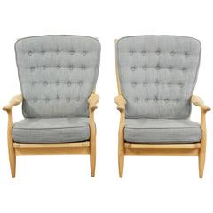 Pair of Guillerme et Chambron Edouard Chairs