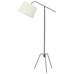Iron Reading Floor Lamp with Arched Legs