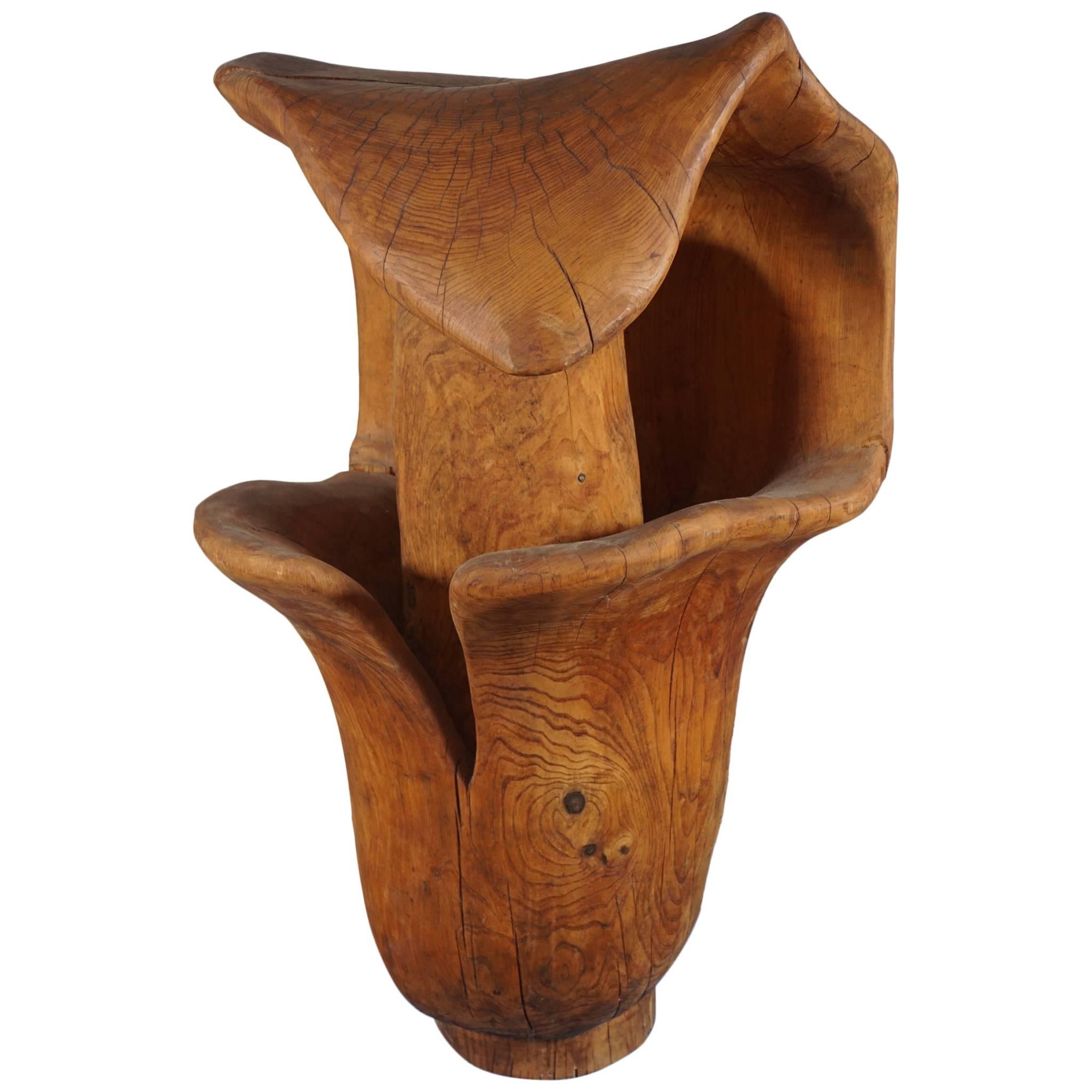 Massive "Jack-in-the-Pulpit" Carving For Sale