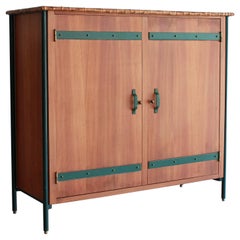 Vintage Jacques Adnet Armoire Cabinet