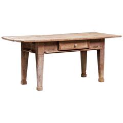 Scandinavian Rustic Farm/Tavern Table, circa 1800 or Earlier