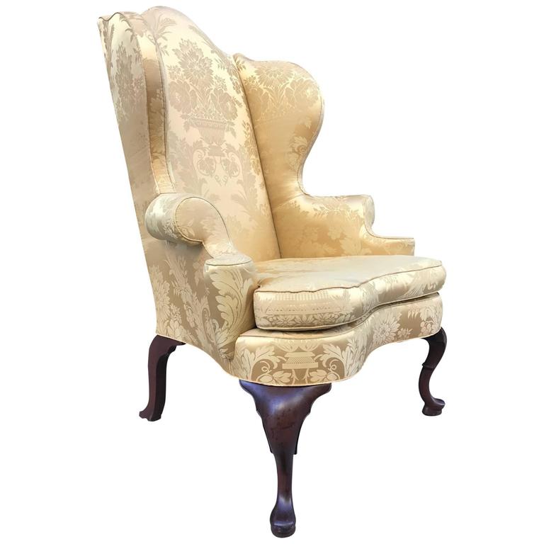 Kittinger Continental Williamsburg Wingback Chair For Sale at 1stdibs