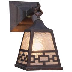 1910 Arts 
Crafts Wall Lantern