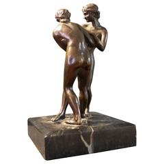 Bronze Sculpture "Lottatrici," circa 1930 5