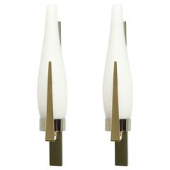 1950s Maison Lunel Pair of Sconces 12