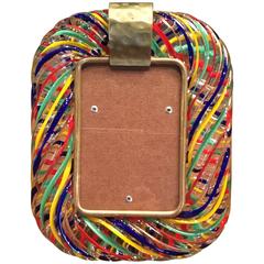 Murano Glass, Signed Venini Picture Frame, 1940s