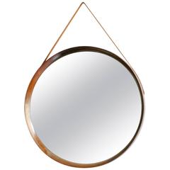 Rosewood Wall Mirror by Uno & Östen Kristiansson for Luxus Sweden 9